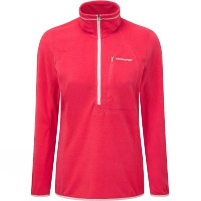 Craghoppers Pro Lite Half Zip - Női Fleece - Rózsaszín (Magyarország GST476320)
